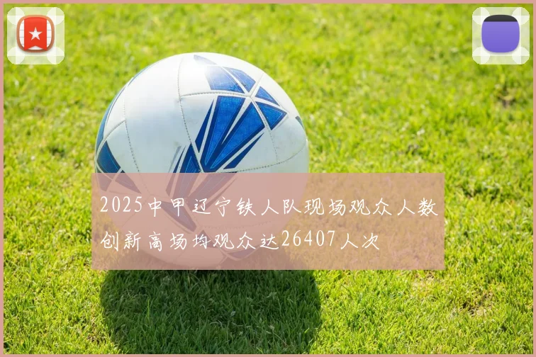 2025中甲辽宁铁人队现场观众人数创新高场均观众达26407人次